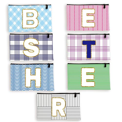 BEUNITONE Make-up-Tasche aus Segeltuch für Damen, Polychrome, Best Her BEUNITONE Make-up-Tasche aus Segeltuch für Damen, Polychrome, Best Her von BEUNITONE