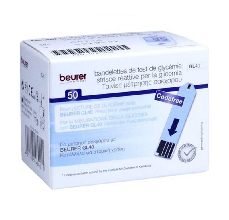 BEURER Blutzucker-Teststreifen BEURER GL40 Blutzuckerteststreifen, 50 St von BEURER