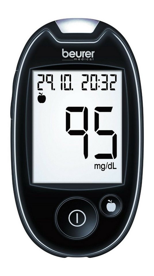 BEURER Blutzuckermessgerät GL 44, einfache Handhabung, Spar-Set, App connected beurer HealthManager Pro, Modernes Diabetes Management von BEURER