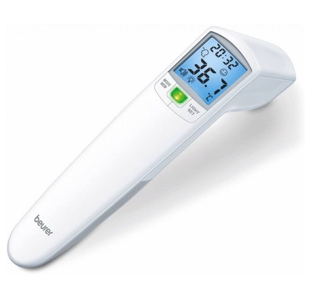 BEURER Fieberthermometer FT100 Fieberthermometer weiß kontaktlos LCD-Display von BEURER