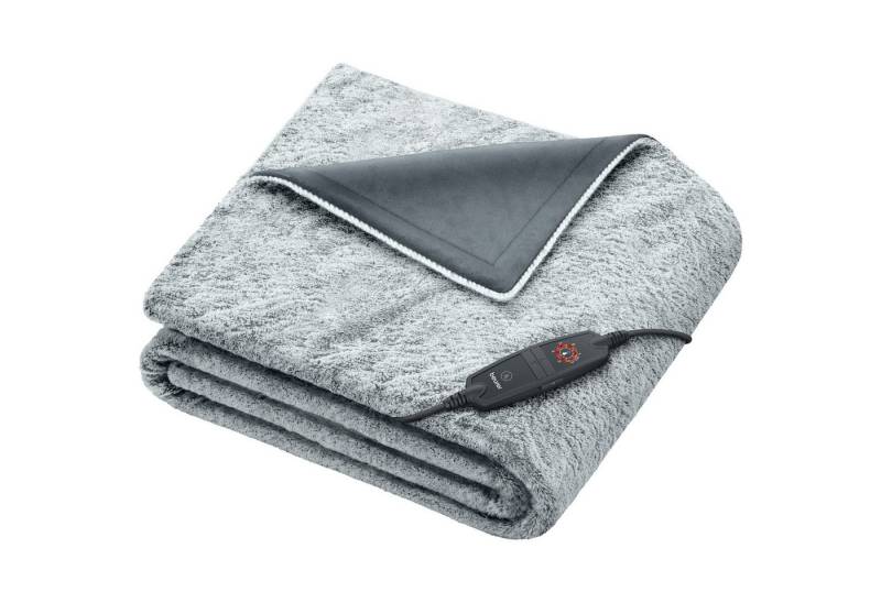 BEURER Heizdecke Beurer Wärmezudecke HD 75 Nordic Grey Green Planet von BEURER