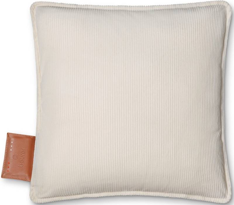 BEURER Heizkissen HK 77 Heaty, kabellos, Stylisches Design mit modernem Cordstoff, 3 Temperaturstufen, 45x45 cm von BEURER