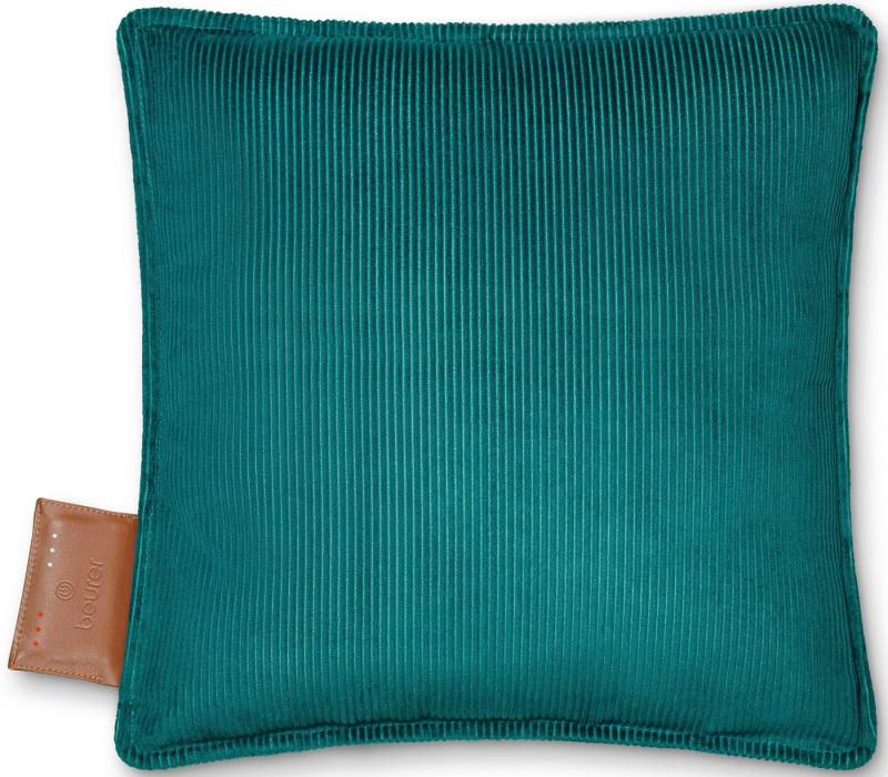 BEURER Heizkissen HK 77 Heaty, kabellos, Stylisches Design mit modernem Cordstoff, 3 Temperaturstufen, 45x45 cm von BEURER