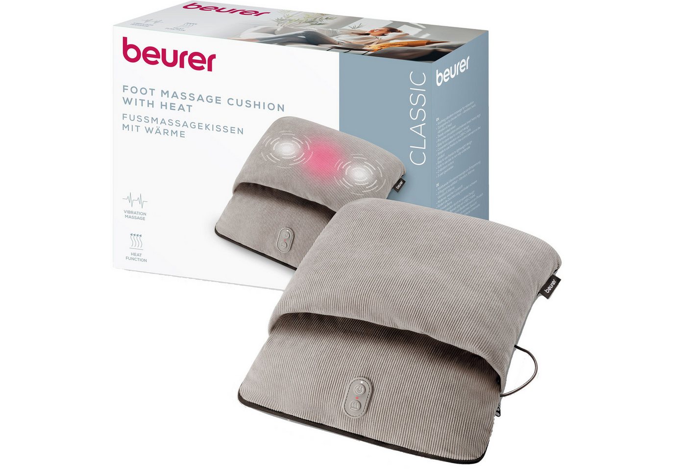 BEURER Massagegerät Beurer Fußmassagekissen mit Wärme FM 28 von BEURER