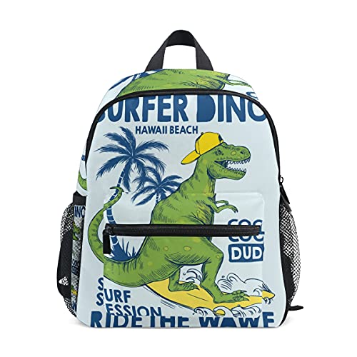 Dino Freizeitpark Surf Sommer Kleinkind Rucksack Kinder Leichtgewicht Büchertasche Vorschule Schülerrucksack für 1-6 Jahre die Reise Mädchen Jungs von BEUSS