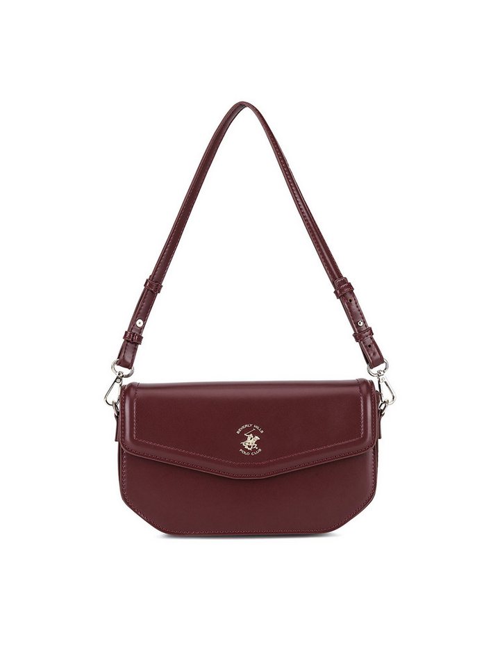 BEVERLY HILLS POLO CLUB Handtasche Beverly Hills Polo Club Handtasche Damen BHPC-L-001-06 Dunkelrot von BEVERLY HILLS POLO CLUB