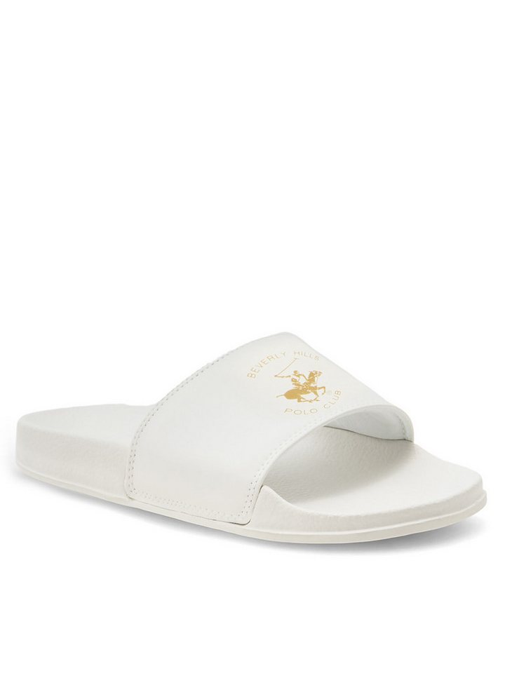 BEVERLY HILLS POLO CLUB Beverly Hills Polo Club Pantoletten Damen WP-CA23332C Weiß Pantolette von BEVERLY HILLS POLO CLUB