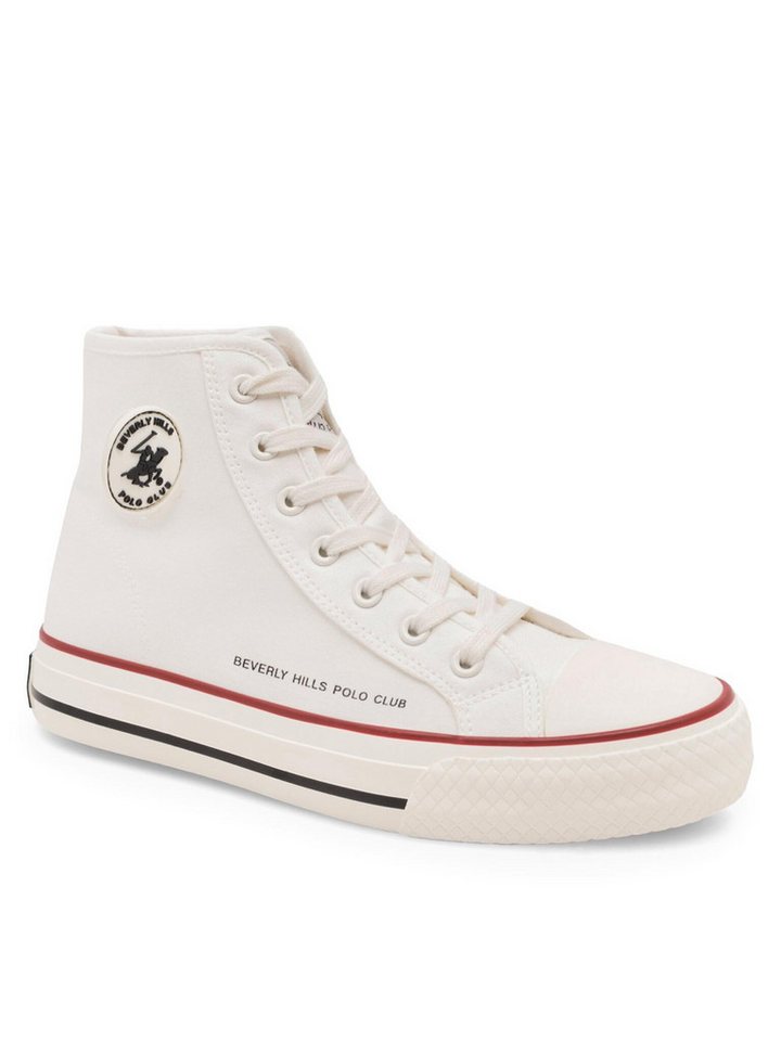 BEVERLY HILLS POLO CLUB Beverly Hills Polo Club Sneakers aus Stoff Damen WP40-OG-31-3 Weiß Sneaker von BEVERLY HILLS POLO CLUB