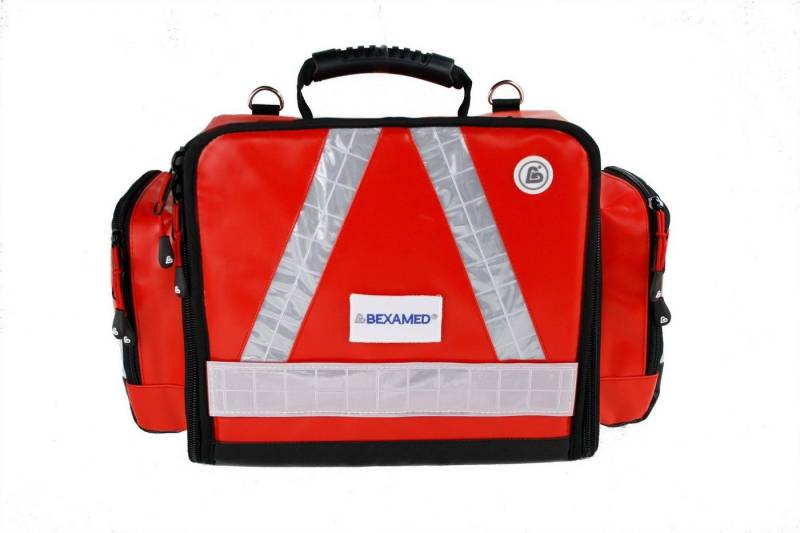 BEXAMED Arzttasche Notfalltasche FLEX RED Plane 28 x 32 x 18 cm von BEXAMED