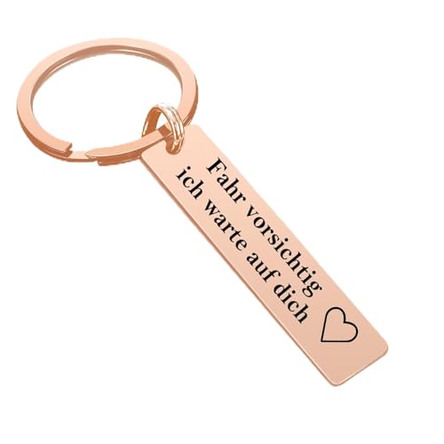 BEXOA Schlüsselanhänger Personalisiert - Individuelle Schlüsselanhänger Design Selbst mit Gravur, Personalisierte Doppelseitige Schlüsselanhänger Geschenke für Männer, Freund, Freundin, Pap (Roségold) BEXOA Schlüsselanhänger Personalisiert - Individuelle Schlüsselanhänger Design Selbst mit Gravur, Personalisierte Doppelseitige Schlüsselanhänger Geschenke für Männer, Freund, Freundin, Pap (Roségold) von BEXOA