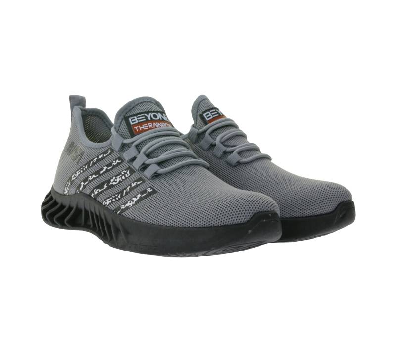 BEYOND THE RAINBOW Herren Freizeit-Sneaker mit NASA Schriftzug Alltags-Schuhe Turnschuhe CSK2068 Grau von BEYOND THE RAINBOW