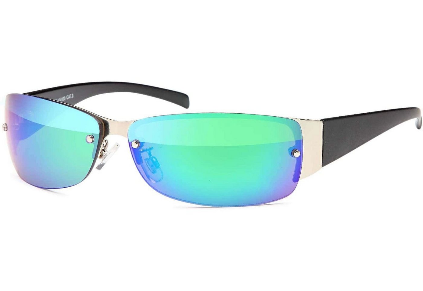 BEZLIT Eyewear Pilotenbrille Herren Sonnenbrille Sportlich (1-St) mit schwarzen Linsen von BEZLIT Eyewear