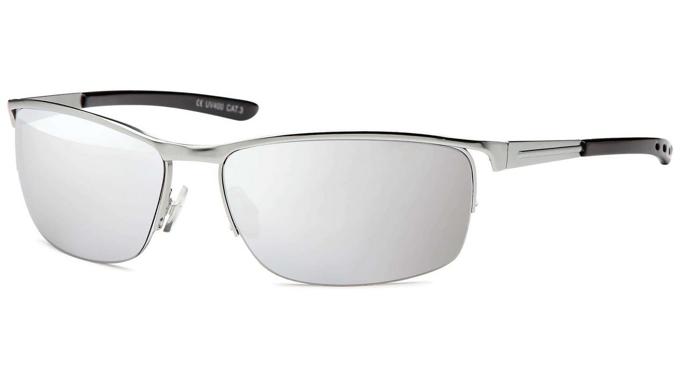BEZLIT Eyewear Pilotenbrille Herren Designer Sport Biker Sonnen Brille (1-St) mit schwarzen Linsen von BEZLIT Eyewear