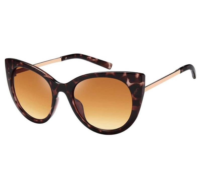 BEZLIT Eyewear Retrosonnenbrille Damen Cat-Eye Design Sonnenbrille (1-St) mit Leo Optik von BEZLIT Eyewear