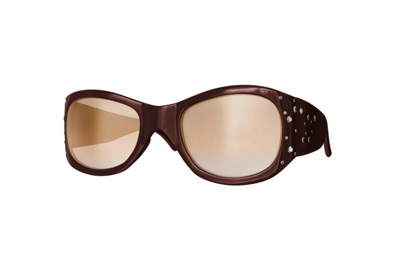 BEZLIT Eyewear Retrosonnenbrille Damen Designer Sonnenbrille Retro Strasssteine (1-St) mit verziertem Bügel von BEZLIT Eyewear