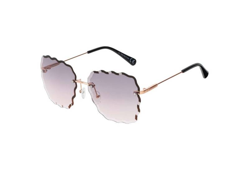 BEZLIT Eyewear Retrosonnenbrille Eckige Form Damen Sonnenbrille (1-St) mit bunten Linsen von BEZLIT Eyewear
