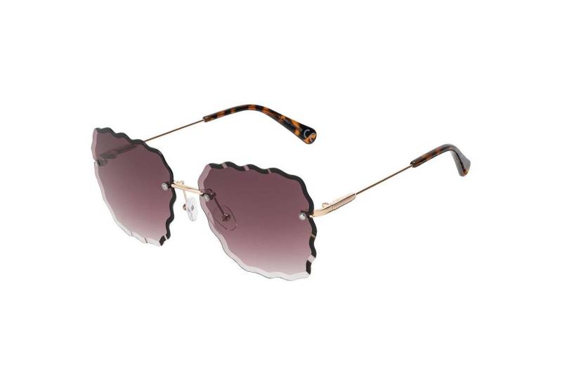 BEZLIT Eyewear Retrosonnenbrille Eckige Form Damen Sonnenbrille (1-St) mit bunten Linsen von BEZLIT Eyewear