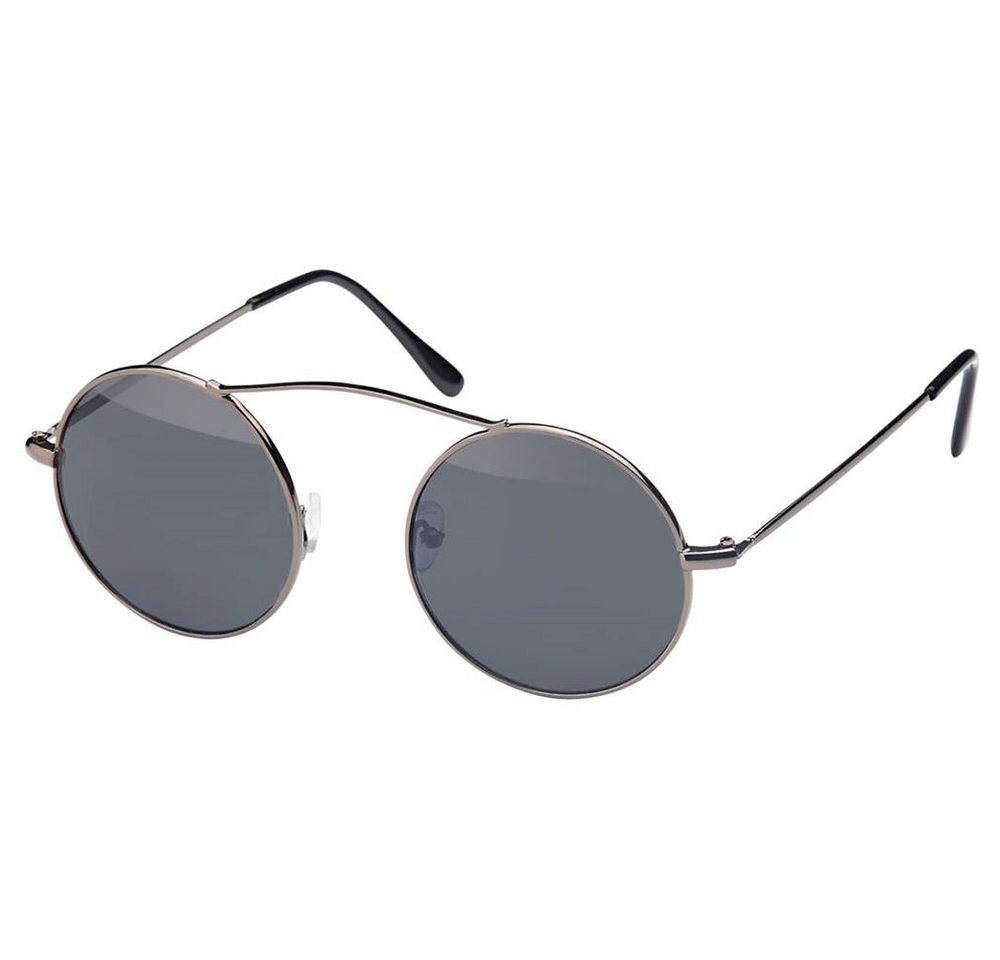 BEZLIT Eyewear Retrosonnenbrille Designer Herren Sonnenbrille mit Edelstahlbügeln (1-St) mit schwarzen Linsen von BEZLIT Eyewear