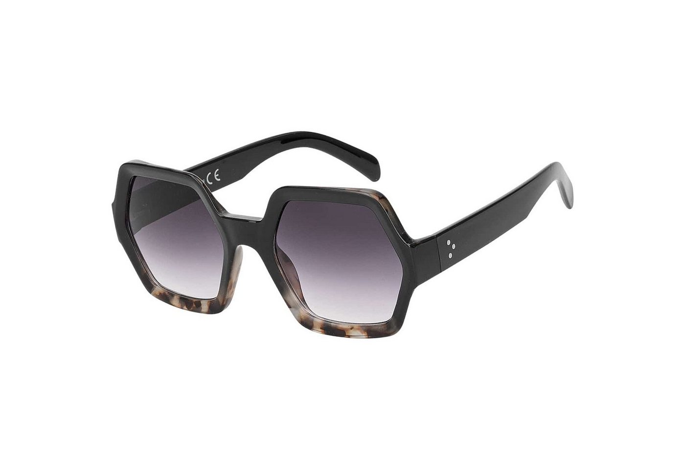 BEZLIT Eyewear Retrosonnenbrille Große Designer Damen Sonnenbrille (1-St) mit violett und braunen Linsen von BEZLIT Eyewear