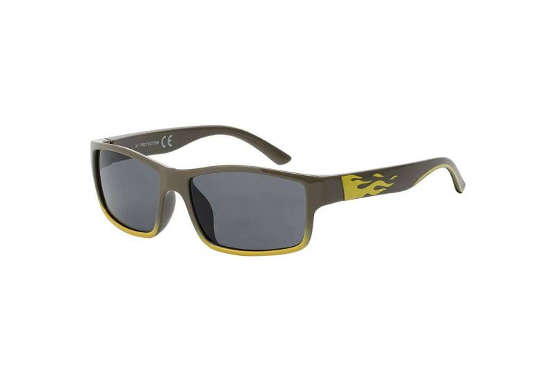 BEZLIT Eyewear Wayfarer Jungen Mädchen Kinder Sonnenbrille mit Flammen Motiv (1-St) mit schwarzen Linsen von BEZLIT Eyewear