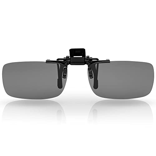 Damen Herren Sonnen Brillen Aufsatz Polarisiert Clip On Randlos 30447 Schwarz von BEZLIT