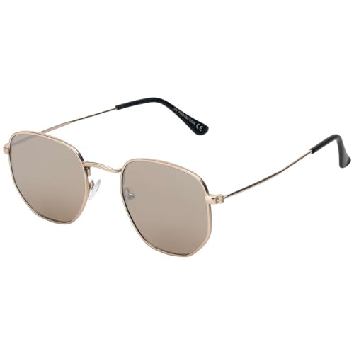 BEZLIT Damen Herren Sonnenbrille Eckige Form Braun-Gold von BEZLIT