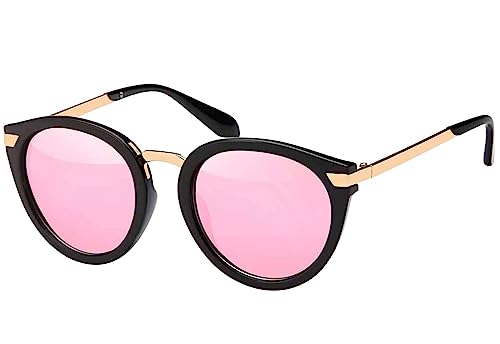 BEZLIT Damen Sonnenbrille Rundglas Designer Rosa von BEZLIT