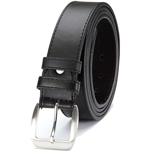 BEZLIT Herren Jeans Hosen Gürtel Doppel Schlaufe Schwarz 125 cm von BEZLIT