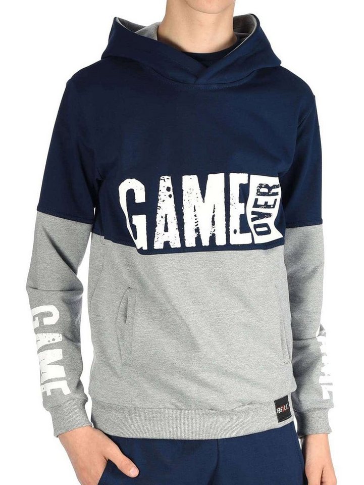 BEZLIT Hoodie Jungen Kapuzen Pullover & GAME OVER Aufdruck (1-tlg) Hoodie von BEZLIT