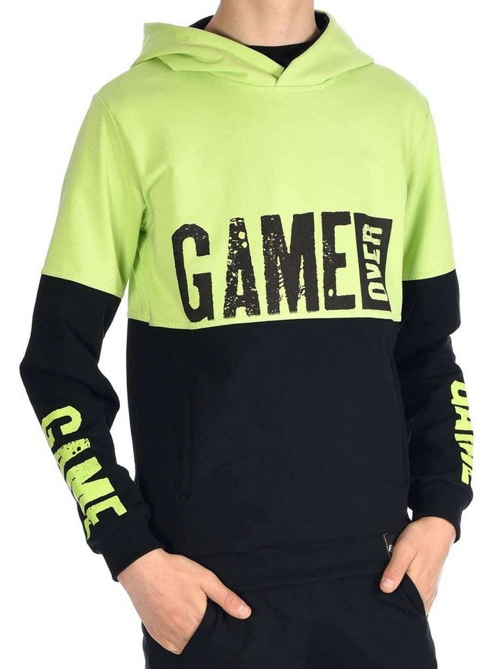 BEZLIT Hoodie Jungen Kapuzen Pullover & GAME OVER Aufdruck (1-tlg) Hoodie von BEZLIT