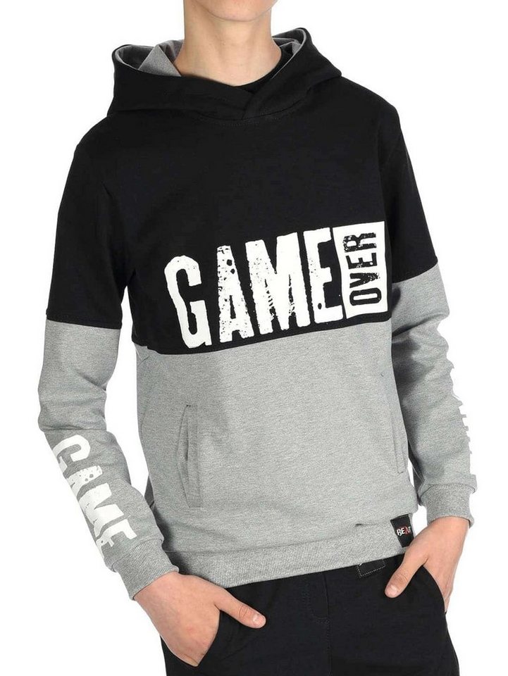 BEZLIT Hoodie Jungen Kapuzen Pullover & GAME OVER Aufdruck (1-tlg) Hoodie von BEZLIT