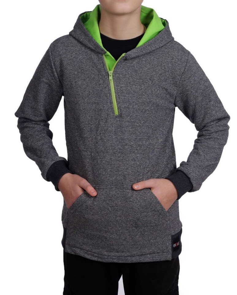 BEZLIT Hoodie Jungen Pullover mit Kapuze meliert 30364 (1-tlg) Hoodie von BEZLIT