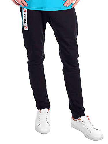BEZLIT Jungen Freizeit Sport Stoff Hose 30144 Schwarz-Türkis 116 von BEZLIT
