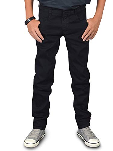 BEZLIT Jungen Jeans Hose Straight Fit Stretch 22872 (104, Schwarz) von BEZLIT