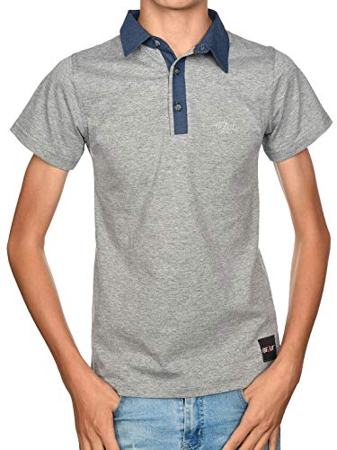 BEZLIT Jungen Polo Shirt Kurzarm Strech 30093 Grau 122 von BEZLIT