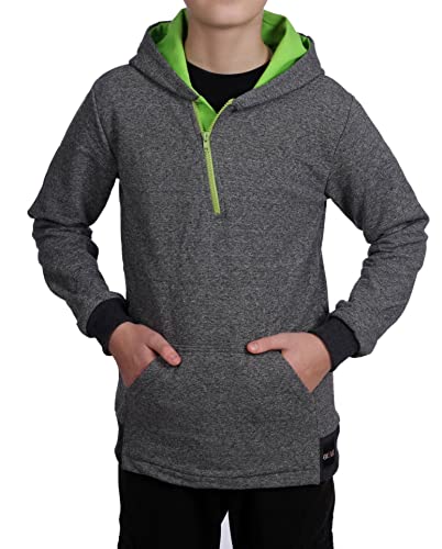 BEZLIT Jungen Pullover mit Kapuze meliert Grau 128 von BEZLIT