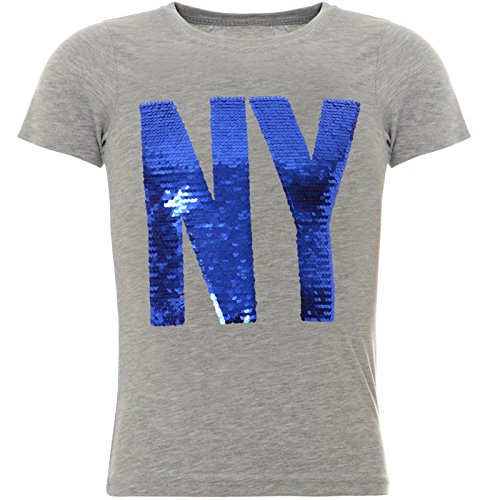 BEZLIT Jungen Wende-Pailletten T-Shirt Tollen Motiv 22029 Grau Größe 152 von BEZLIT