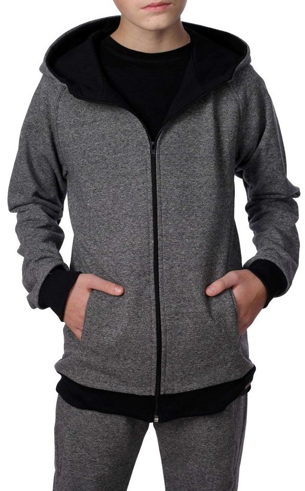 BEZLIT Kapuzensweatjacke Jungen Sweatjacke mit Kapuze meliert 30363 (1-tlg) elastisch von BEZLIT