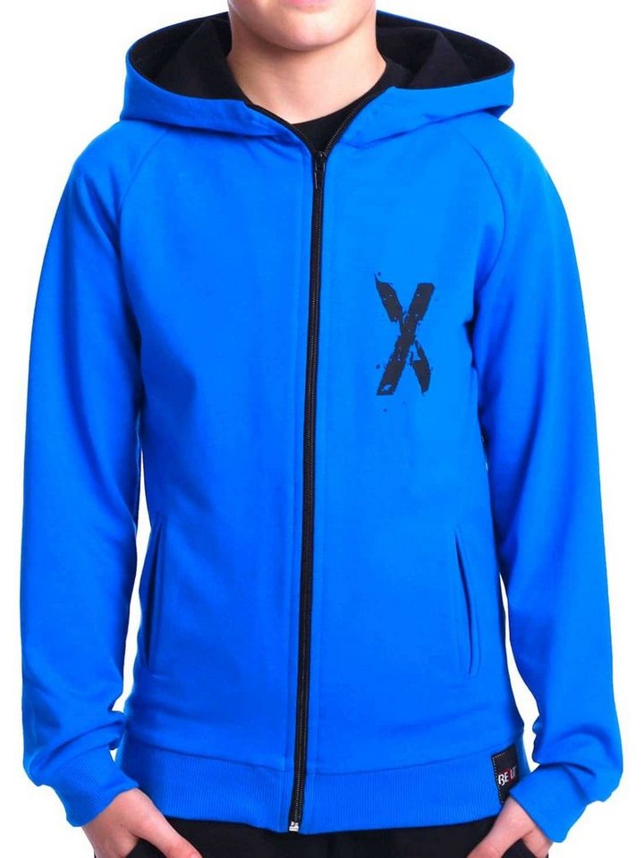 BEZLIT Kapuzensweatjacke Jungen Sweatjacke mit Rücken Print (1-tlg) Sweatshirt mit Kapuze Kängurutasche Hoodie mit Print von BEZLIT