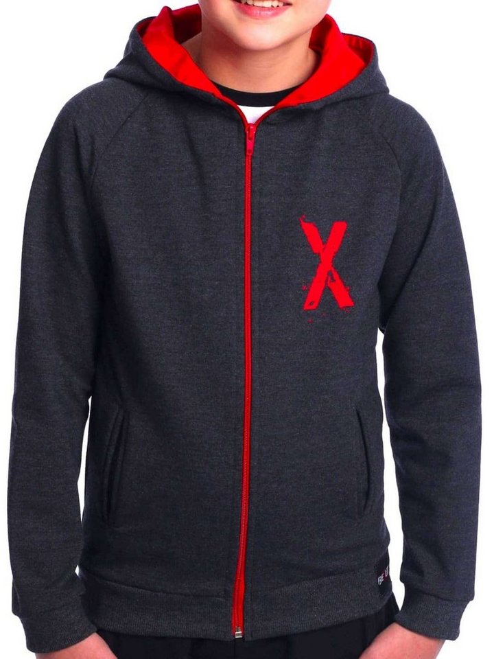 BEZLIT Kapuzensweatjacke Jungen Sweatjacke mit Rücken Print (1-tlg) Sweatshirt mit Kapuze Kängurutasche Hoodie mit Print von BEZLIT