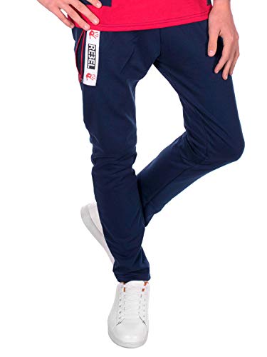 BEZLIT Kinder Jungen Freizeit Sport Trainings Stoff Jogging Sweat Hose 30144 Navy 104 von BEZLIT