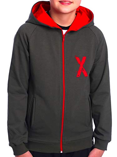 BEZLIT Kinder Jungen Hoodie Kapuzen Pullover Sweatshirt Sweater Sweatjacke Pulli 30237 Olivegrün 128 von BEZLIT