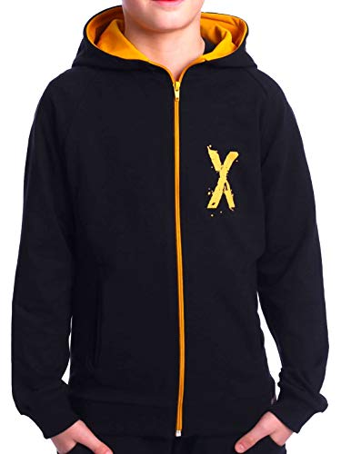 BEZLIT Kinder Jungen Hoodie Kapuzen Pullover Sweatshirt Sweater Sweatjacke Pulli 30237 Schwarz 122 von BEZLIT