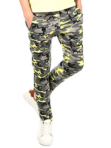 BEZLIT Kinder Jungen Hosen Sport Hose Stoff Freizeit Trainings Hosen Stylisch 30044 Camouflage 158 von BEZLIT