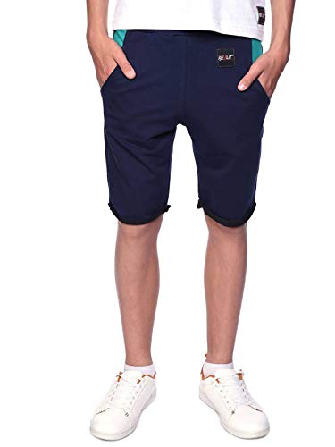 BEZLIT Kinder Jungen Shorts Kurze-Hose Bermuda Capri-Short Hosen Strech 30069 Navy-Grün 164 von BEZLIT