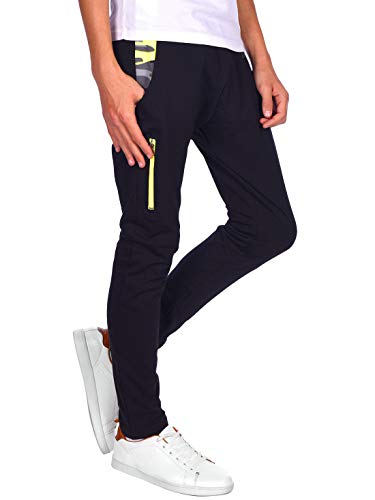 BEZLIT Kinder Jungen Sport Freizeit Stoff Jogging Sweat Hose 30143 Schwarz-Apfelgrün Camouflage 110 von BEZLIT