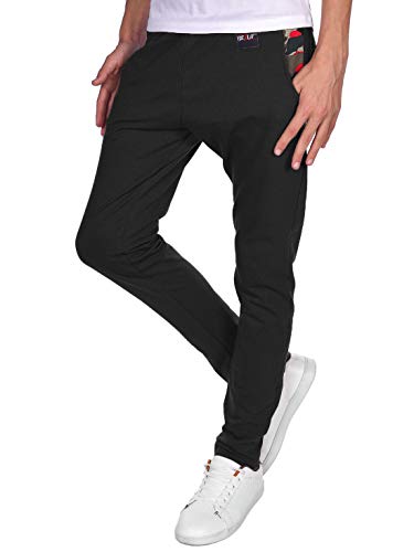 BEZLIT Kinder Jungen Sport Freizeit Stoff Jogging Sweat Hose 30143 Schwarz-Rot Camouflage 116 von BEZLIT