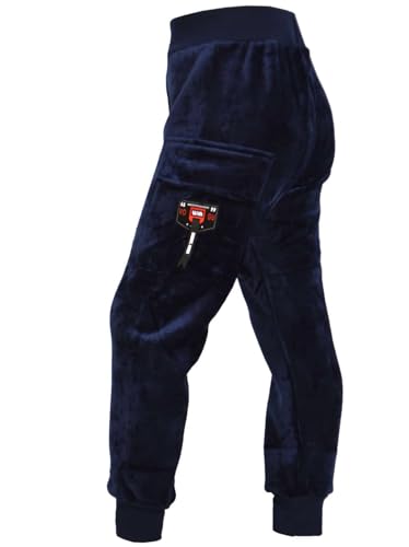 BEZLIT Kinder Jungen Thermo Sweat Samt Hose Blau 152 von BEZLIT