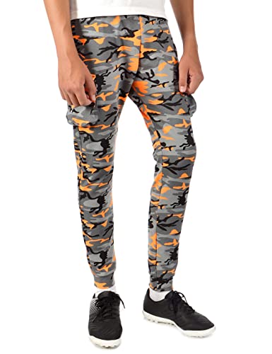 BEZLIT Kinder Jungen stylische Sport Trainings Freizeithose Orange Camouflage 152 von BEZLIT