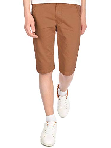 BEZLIT Kinder Kurze-Hose Jungen Chino-Shorts Capri-Shorts Bund Verstellbar Kinder-Shorts 30057 Braun 128 von BEZLIT